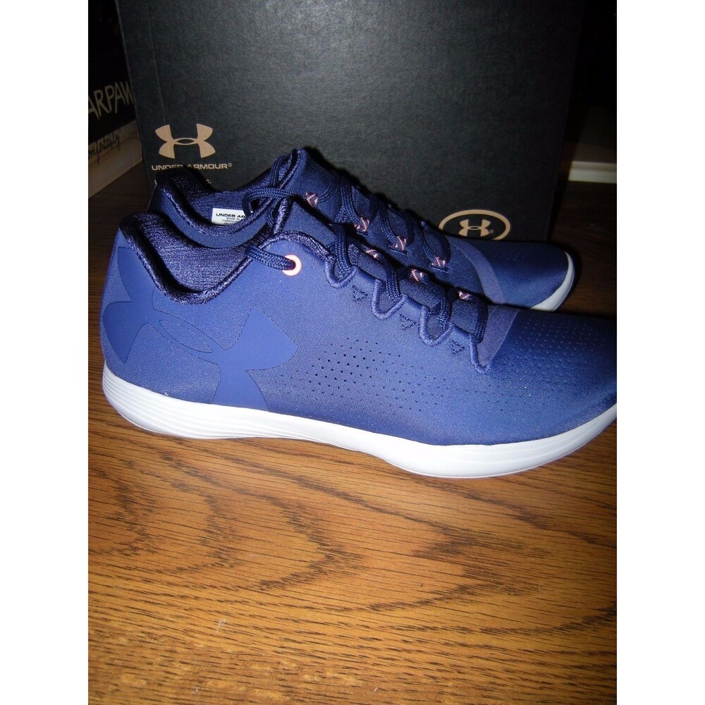 Brand New Womens Blue & Orange Under Armour Street Precision Tennis Shoes, 6.5